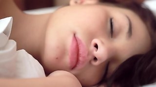 Cute Asian girl Nici Dee uncovering her true beauty masturbating